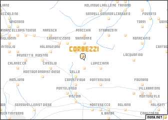 map of Corbezzi