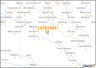 map of Corbii Mari