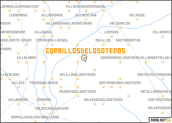 map of Corbillos de los Oteros