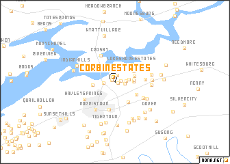 map of Corbin Estates