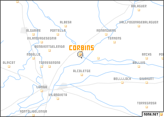 map of Corbíns