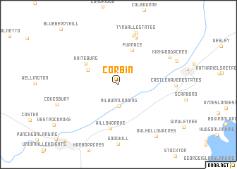 map of Corbin