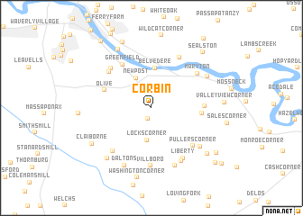 map of Corbin