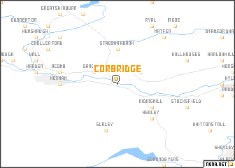 map of Corbridge