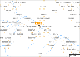 map of Corbu