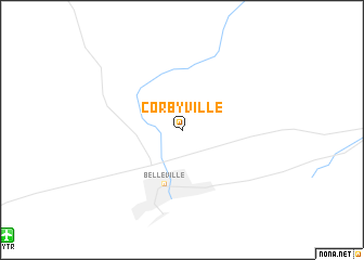 map of Corbyville