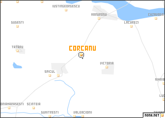 map of Corcanu