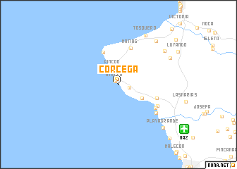 map of Corcega