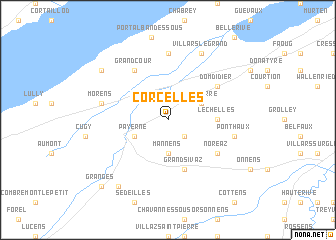 map of Corcelles