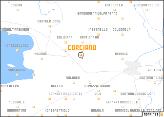 map of Corciano