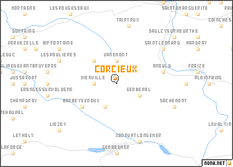 map of Corcieux