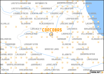 map of Córcobas