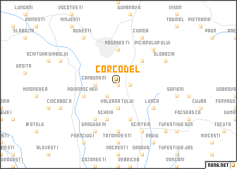 map of Corcodel