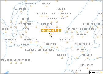 map of Corcolén