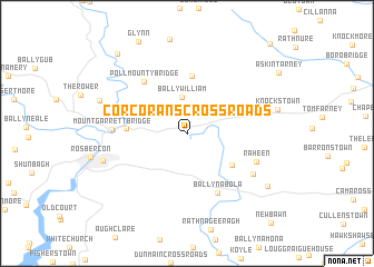 map of Corcoranʼs Cross Roads