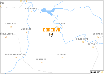 map of Corcoya