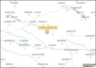map of Cordăreni