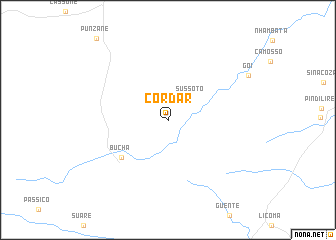 map of Cordar