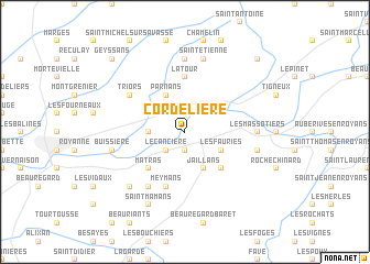 map of Cordelière