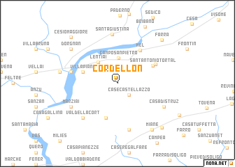 map of Cordellon