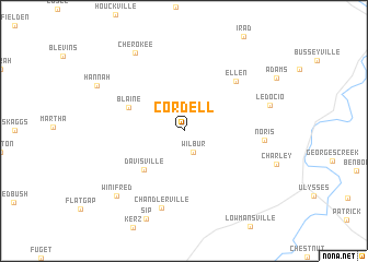 map of Cordell