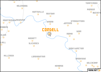 map of Cordell