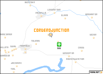 map of Cordero Junction