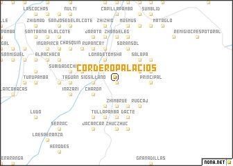 map of Cordero Palacios