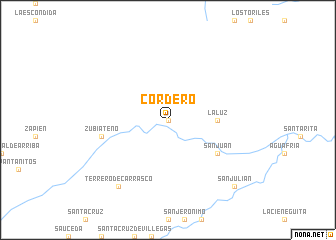 map of Cordero
