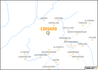 map of Cordero