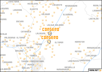 map of Cordero