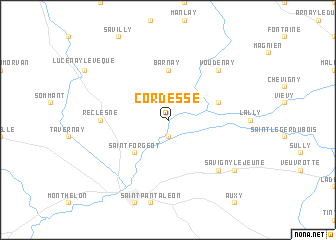 map of Cordesse