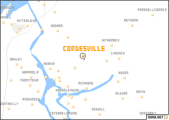 map of Cordesville