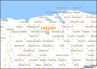 map of Cordier