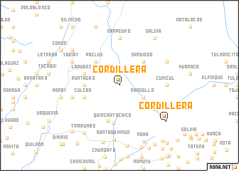 map of Cordillera