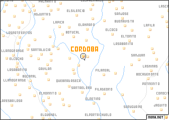 map of Córdoba