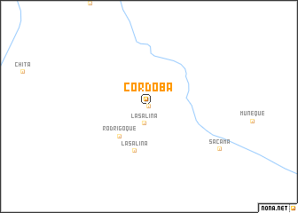 map of Córdoba