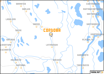 map of Córdoba