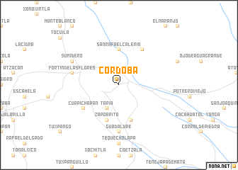 map of Córdoba