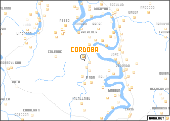 map of Cordoba