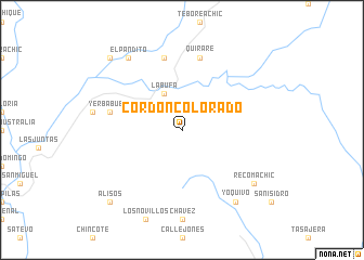 map of Cordón Colorado