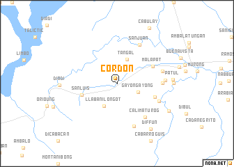 map of Cordon