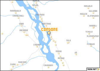 map of Córdore