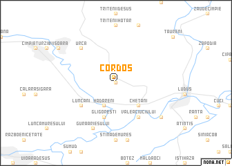 map of Cordoş