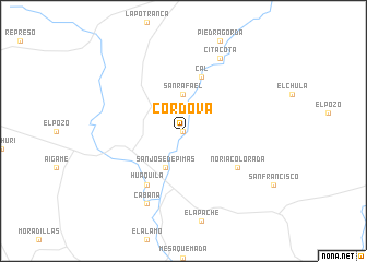 map of Córdova