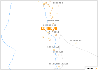 map of Córdova