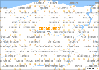 map of Cordovero