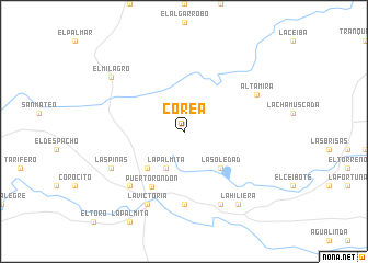 map of Corea