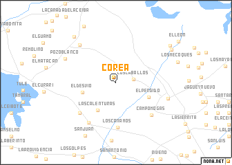 map of Corea