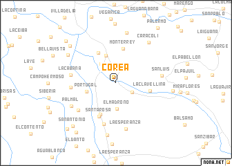 map of Corea